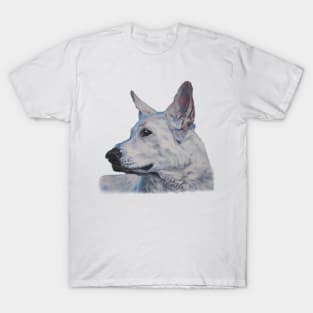 German Shepherd Fine Art Painting T-Shirt